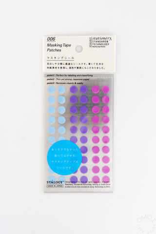 STÁLOGY 006 Washi Tape Dot Stickers Pale Shuffle
