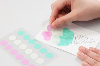 STÁLOGY 006 Washi Tape Dot Stickers Fine Shuffle