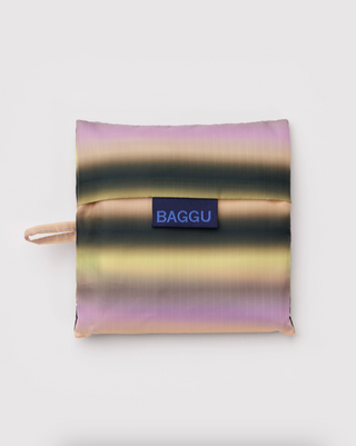 BAGGU Standard Tote Gradient Stripe Pink & Yellow
