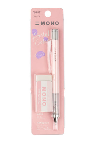 Tombow MONO Graph Pastel Mechanical Pencil + Eraser Set