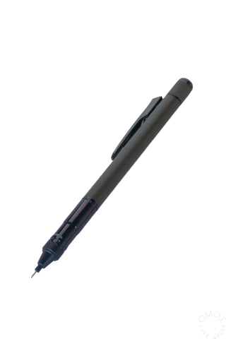 Deep blue Tombow MONO Graph Tune mechanical pencil angled with tip down