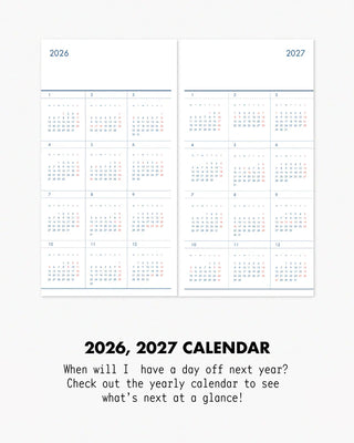 twenty, twenty-six. 2026 Mini Weekly Planner