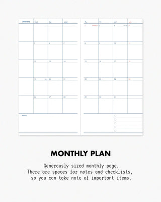 twenty, twenty-six. 2026 Mini Weekly Planner