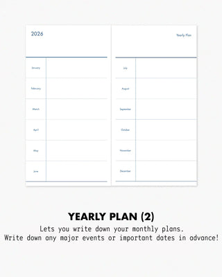 twenty, twenty-six. 2026 Mini Weekly Planner