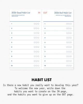 twenty, twenty-six. 2026 Mini Weekly Planner