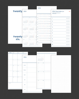 twenty, twenty-six. 2026 Mini Weekly Planner