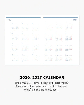 twenty, twenty-six. 2026 Weekly Planner