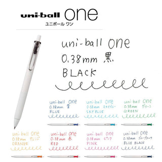 Uni-Ball One 0.38mm Gel Pen 8 Color Set
