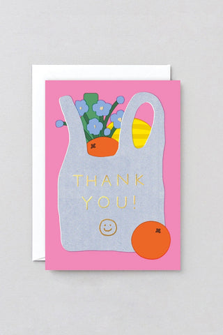 Thank You Shopping Bag Card