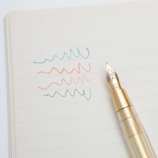 ystudio Glamour Evolve Elemental Dip Pen Brass Gold