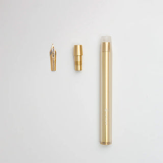 ystudio Glamour Evolve Elemental Dip Pen Brass Gold
