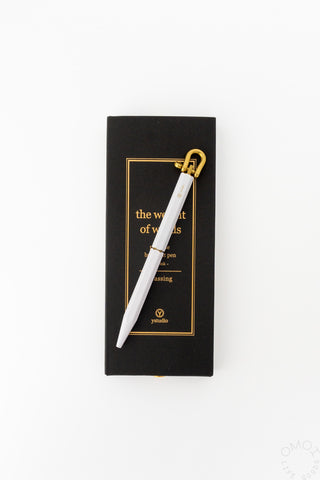 ystudio Classic Revolve Portable Ballpoint Pen White