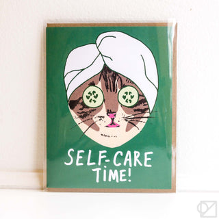 Self Care Cat Card