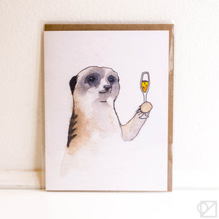 Meerkat Cheers Card