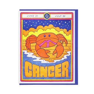 Cancer Star Sign Birthday Card