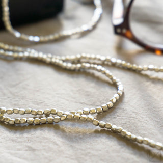 Fog Linen Work Silver Bead Necklace