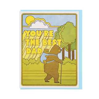 Best Dad Hiking Bears Card