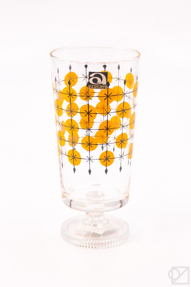 Atomic Design Beer Glass Set of 4 - Orange Yellow