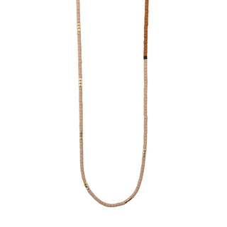 Abacus Row Kern Necklace Pink Clay