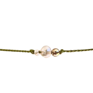 Devi Arts Collective Celestial Pearl Silk Bracelet