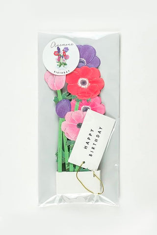 Blooming Anemone Pop-Up Birthday Card