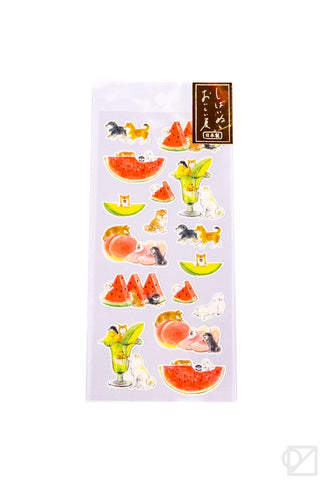 Shiba Inu Melon Stickers