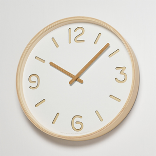 Lemnos Thompson Paper Clock White