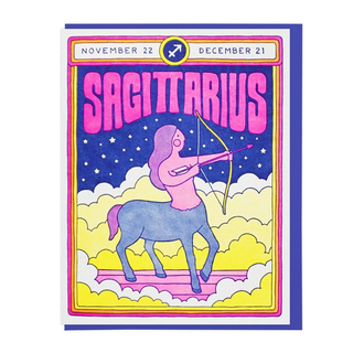 Sagittarius Star Sign Birthday Card