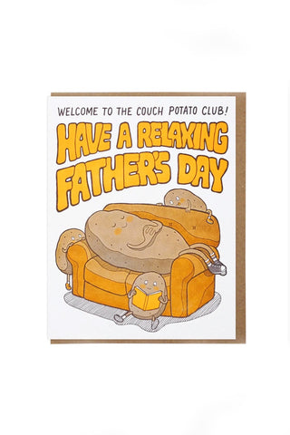 Couch Potato Father's Day Card