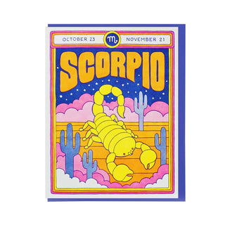 Scorpio Star Sign Birthday Card