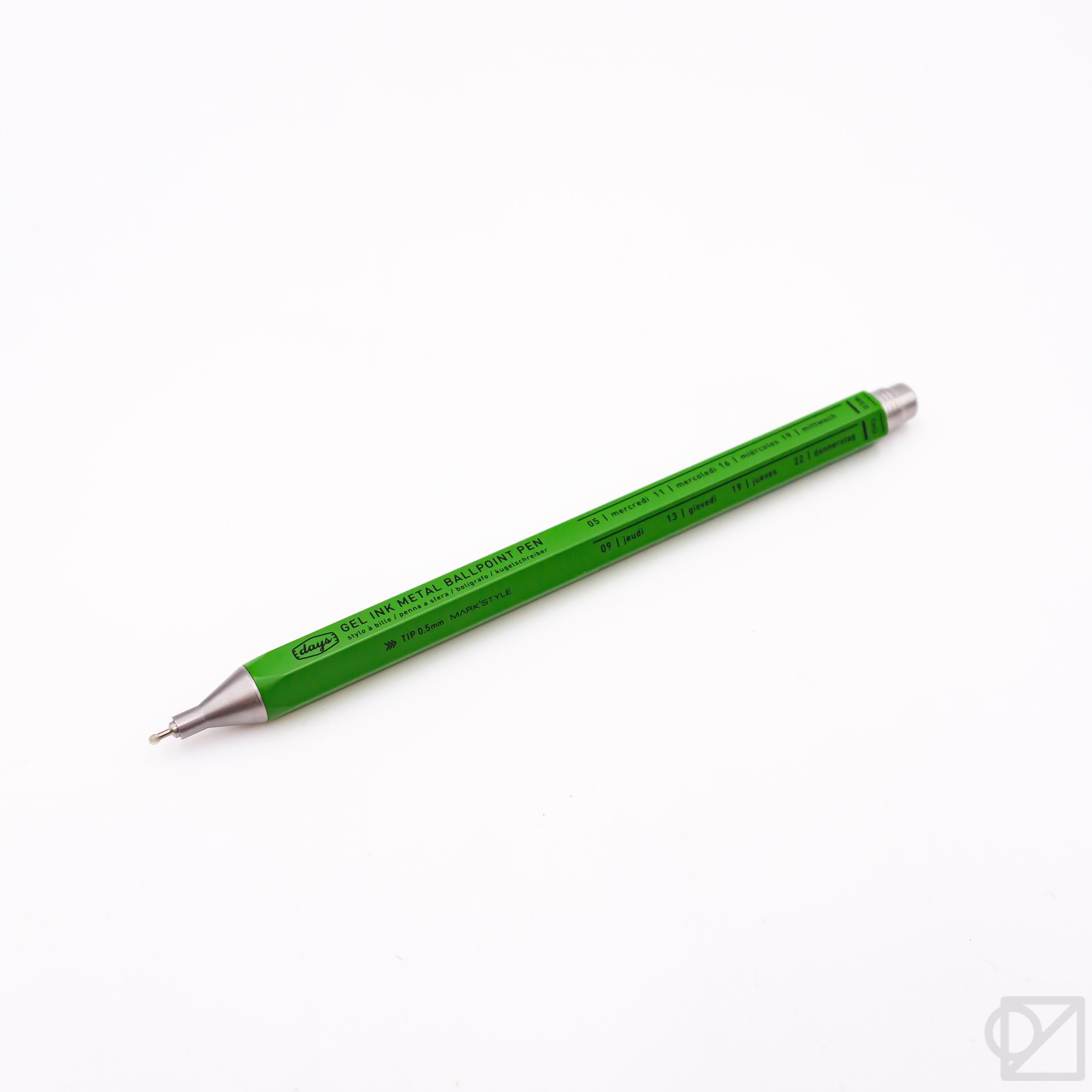 MARK'STYLE Days Gel Ink Metal Ballpoint Pens - Green in 2023