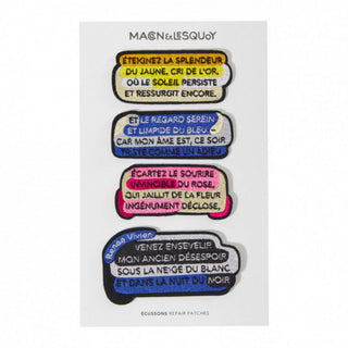 Macon & Lesquoy Embroidered Patch Poem