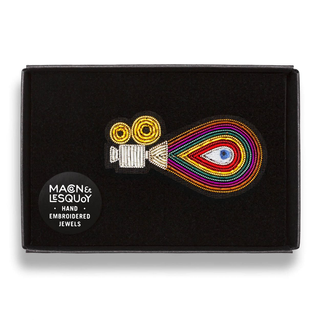 Macon & Lesquoy Hand Embroidered Pin Camera Dream