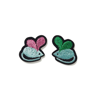 Macon & Lesquoy Embroidered Patch Mouse & Heart