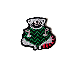 Macon & Lesquoy Embroidered Patch Yoga Raccoon