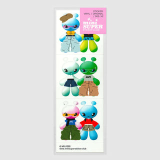 Aliens in Humans Clothing Stickers by MILKBBI
