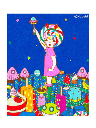 Naoshi 8x10 Art Print Sweets Planet
