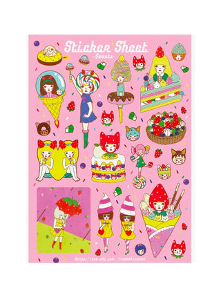 Naoshi Sticker Sheet Sweets