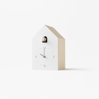 Bookend Cuckoo Clock by nendo