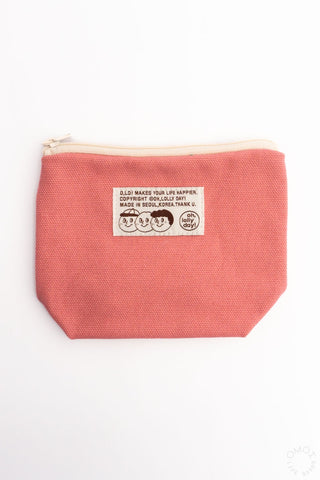 O,LD! Canvas Triangle Pouch Pink