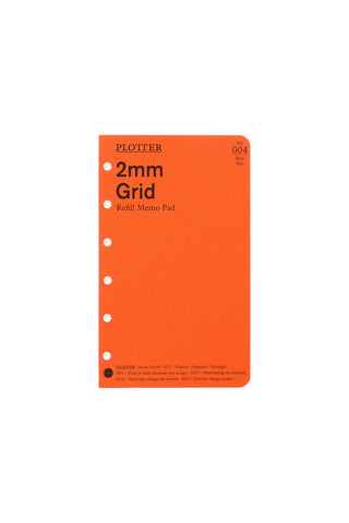 PLOTTER Refill Memo Pad 2mm Grid Mini Size