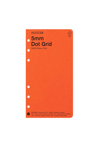 PLOTTER Refill Memo Pad 5mm Dot Grid Bible Size