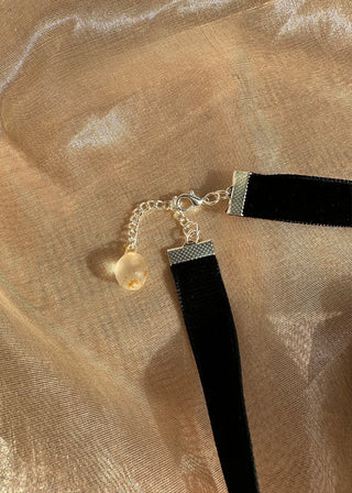 Room Shop Rosette Choker Necklace Black