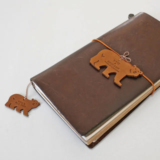 TRAVELER'S FACTORY Leather Bear Tag