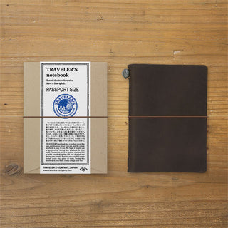 Midori TRAVELER'S Company Passport Leather Journal Starter Kit Brown