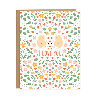 I Love You Spring Blooms Card