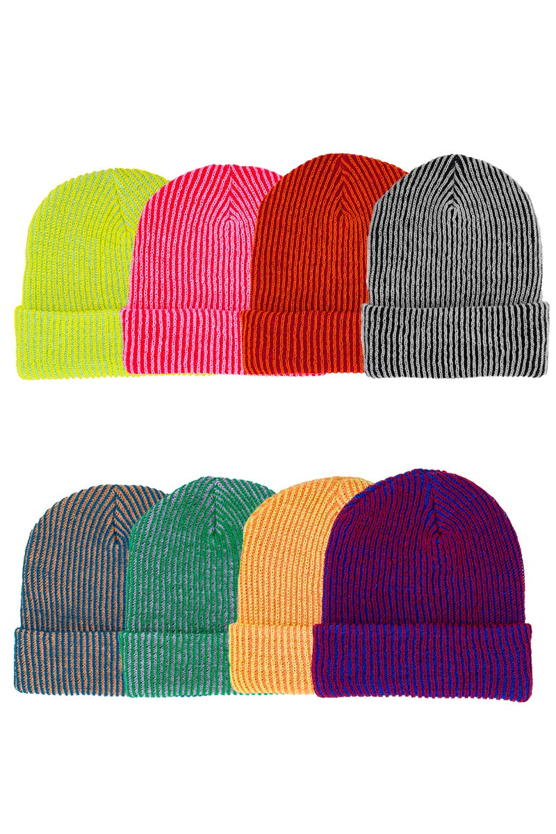 HD Brand New Development Beanie Hat Rib Circular Knitting