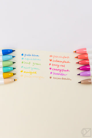 ZEBRA CLiCKART Retractable Marker Pen 12 Color Set Light