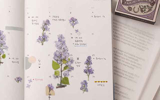 Appree Pressed Flower Stickers Lilac