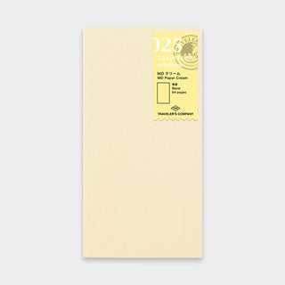 TRAVELER'S COMPANY 025 Blank MD Paper Cream Notebook